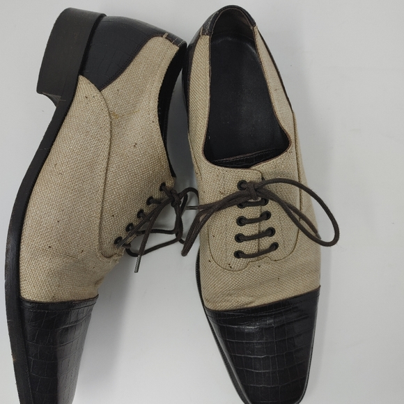 Mens 2 Toned Oxfords - Picture 2 of 4